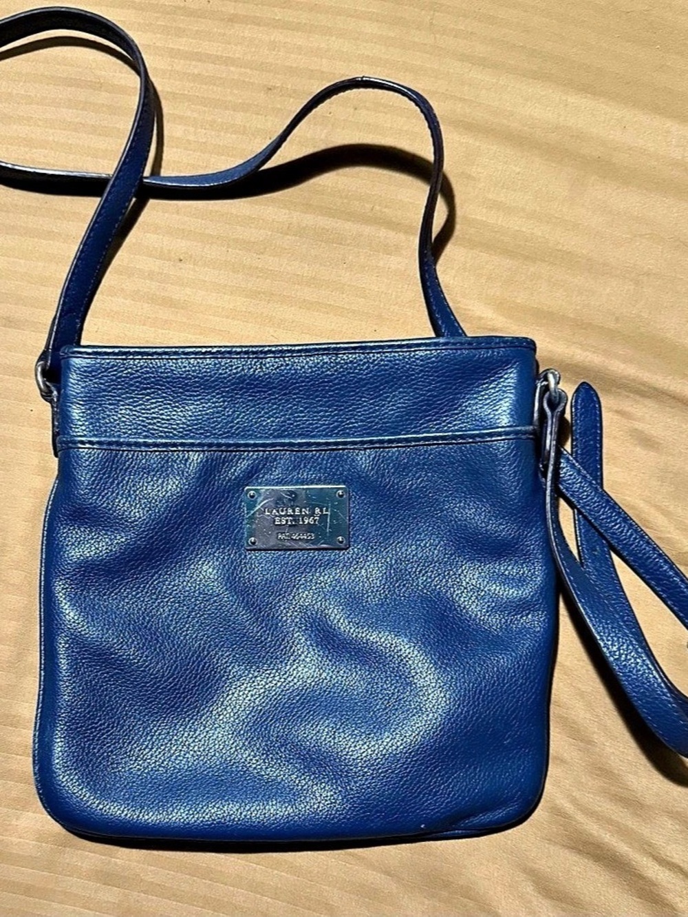 Lauren Ralph Lauren LRL Navy Blue Crossbody Bag Adjustable Strap